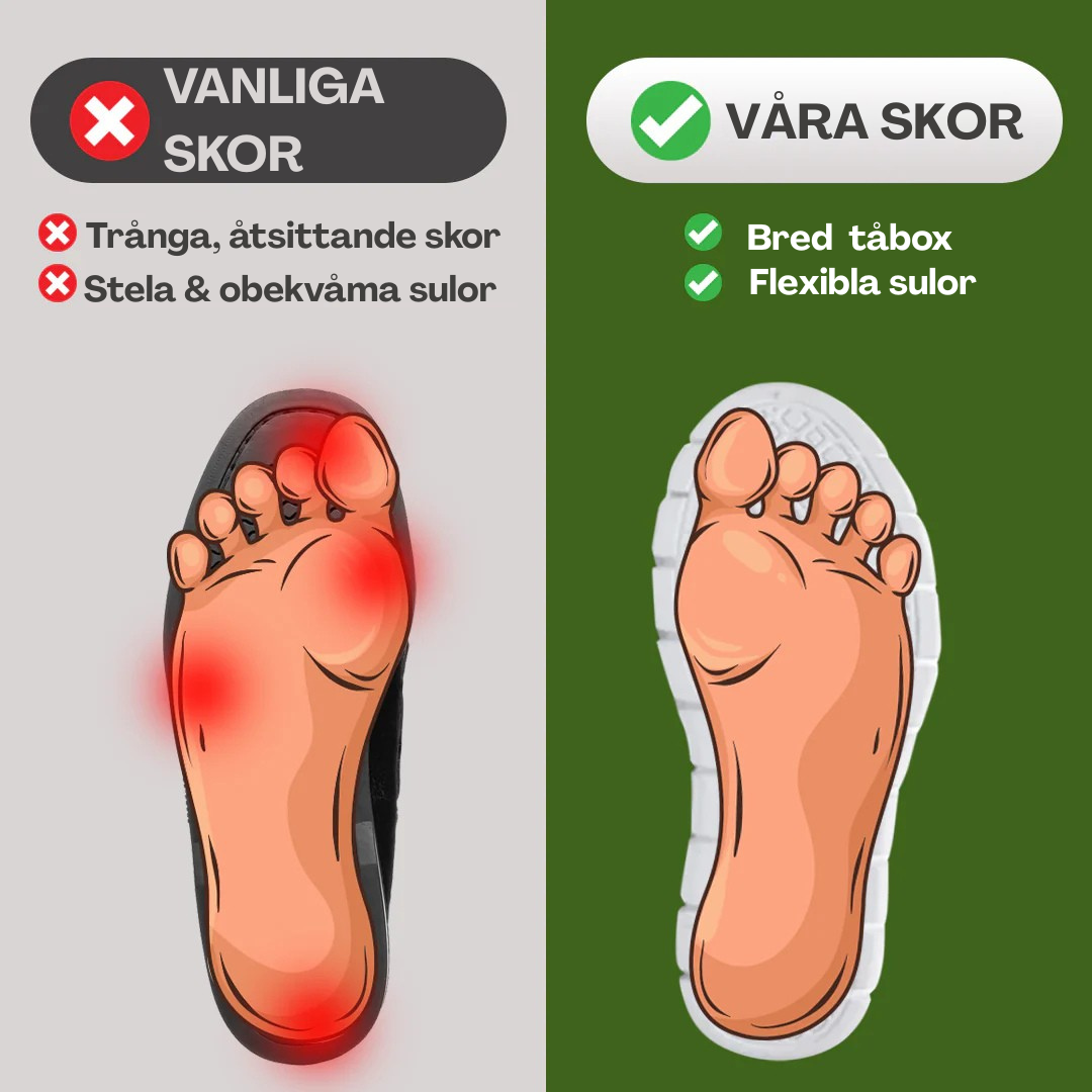ComfoShoes - Ultrabekväma Ortopediska Skor